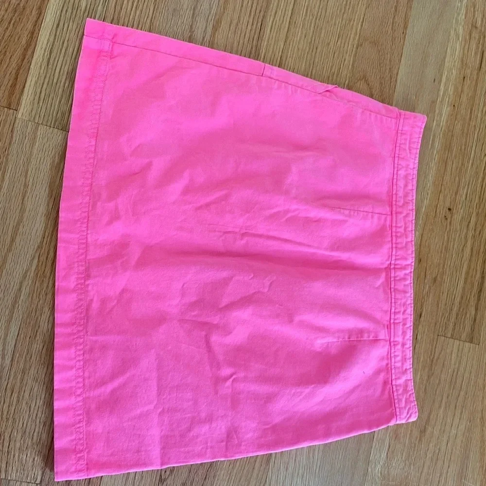 Vineyard Vines Girls Size 14 Skirt Neon Pink Button Front Pocket Skirt Bright‎